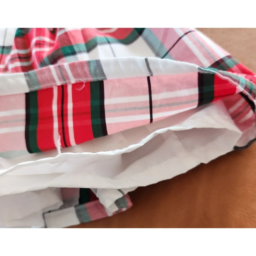 Carter’s Holiday Tartan Plaid Fit & Flare Christmas Dress Red Green 12M
